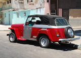 1949 Willys Jeepster stalled in Havana Jigsaw Puzzle