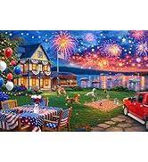 4th of July Celebration Lakeside Jigsaw Puzzle