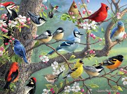 Birds in an Orchard Jigsaw Puzzle