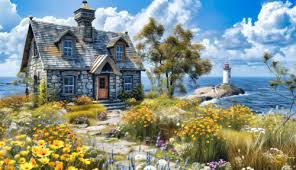 Cliffside Charm Jigsaw Puzzle