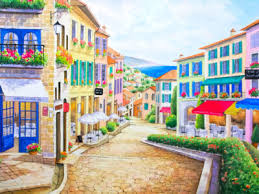 Quiet Seaside Town Jigsaw Puzzle