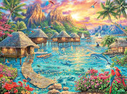 Tropical Oasis Jigsaw Puzzle