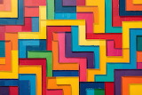 Abstract Colorful Patterns Jigsaw Puzzle