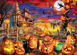 Desenhos de All Hallow’s Eve Jigsaw Puzzle 2 para colorir