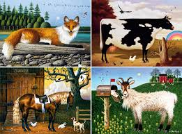 Animal Collage – Charles Wysocki Puzzles Jigsaw