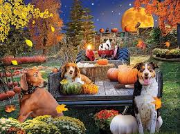 Desenhos de Autumn Harvest Hayride Jigsaw Puzzle para colorir