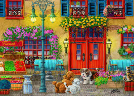 Autumn Joy in Small Town Jigsaw Puzzle
