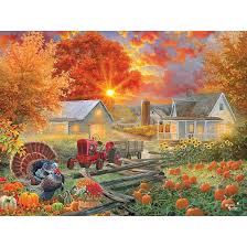 Autumn Thanksgiving Harvest Jigsaw Puzzle