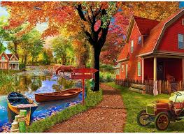 Autumn Village Jigsaw Puzzle 2