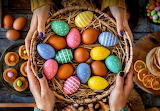 Basket Easter Eggs Jigsaw Puzzle