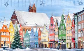 Bavarian Winter Town Jigsaw Puzzle