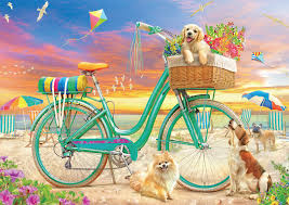 Beach Bicycle Jigsaw Puzzle