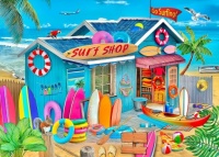 Desenhos de Beach Surf Shop Jigsaw Puzzle para colorir