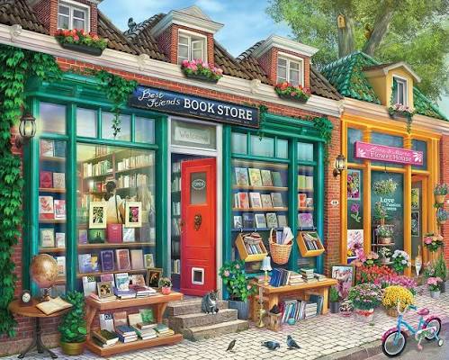 Best Friends Book Store Jigsaw Puzzle