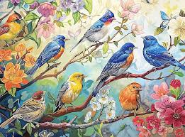 Birdsong in Bloom Jigsaw Puzzle