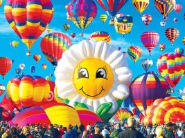 Blooming Hot Air Balloons Jigsaw Puzzle