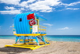 Blue Lifeguard Tower Jigsaw Puzzle