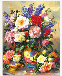 Desenhos de Bountiful Bouquet Jigsaw Puzzle para colorir