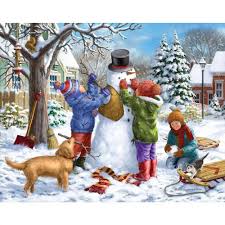 Building a Snowman Jigsaw Puzzle