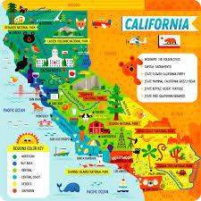 Desenhos de California Map Jigsaw Puzzle para colorir