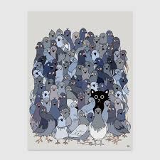 Cat Among The Pigeons Jigsaw Puzzle