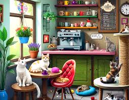 Cat Cafe Jigsaw Puzzle 2
