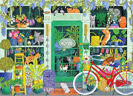 Cats at the Plant Shop Jigsaw Puzzle