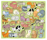 Cats Collection Art Jigsaw Puzzle