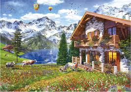 Chalet In The Alps Jigsaw Puzzle