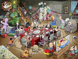 Chaos at Christmas Lunch Jigsaw Puzzle