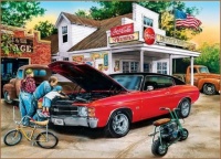 Desenhos de Childhood Dreams – Car Mechanics Jigsaw Puzzle para colorir