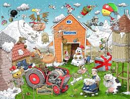 Christmas at Chaos Farm Jigsaw Puzzle