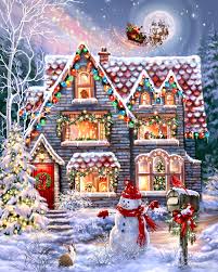 Christmas Eve Cottage Jigsaw Puzzle