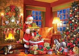 Desenhos de Christmas Eve Delivery Jigsaw Puzzle para colorir