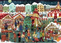 Desenhos de Christmas Market Jigsaw Puzzle para colorir