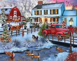 Desenhos de Christmas on The Farm Jigsaw Puzzle 2 para colorir