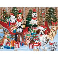 Christmas Puppies Jigsaw Puzzle