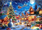 Christmas Village Jigsaw Puzzle 4