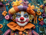 Circus Clown – Mixed Felt Jigsaw Puzzle