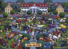 Desenhos de Classic Car Show Jigsaw Puzzle 2 para colorir