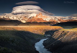 Desenhos de Clouds and Mountain in Patagonia Jigsaw Puzzle para colorir
