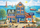 Coastal Harbor Town Jigsaw Puzzle