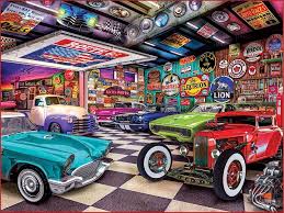 Collector’s Garage Jigsaw Puzzle