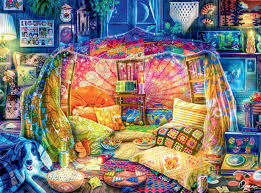 Colorful Blanket Fort Jigsaw Puzzle