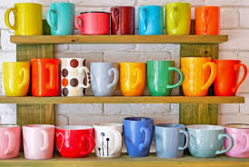 Desenhos de Colorful Cups Jigsaw Puzzle para colorir