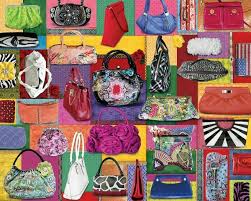 Desenhos de Colorful Handbags Jigsaw Puzzle para colorir