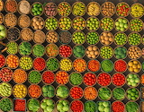 Desenhos de Colorful Market Produce Jigsaw Puzzle para colorir
