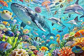 Desenhos de Colorful Ocean World Jigsaw Puzzle para colorir