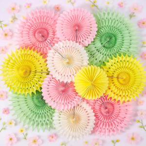 Colorful Paper Flower and Fan Jjgsaw Puzzle