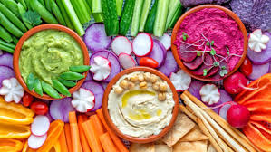 Colorful Veggie Dips Jigsaw Puzzle